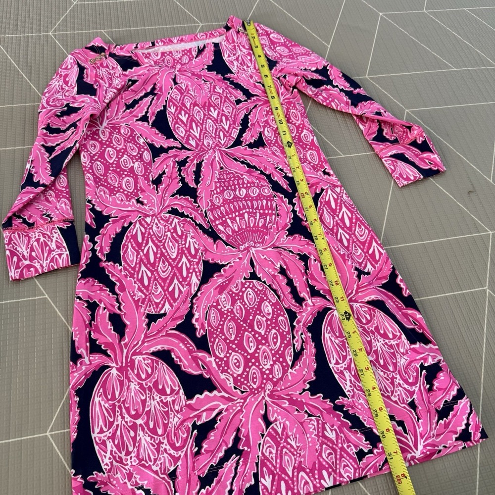 Lilly Pulitzer Pink Coco Safari Pineapple Ophelia Swing Dress Size‎ XS - Picture 5 of 7